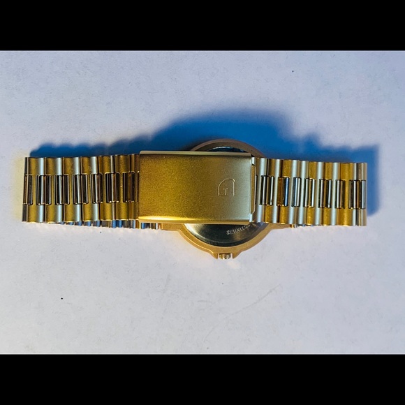 NWT Gruen Vintage Gold Plated Diamond Quartz Watch - Picture 7 of 9